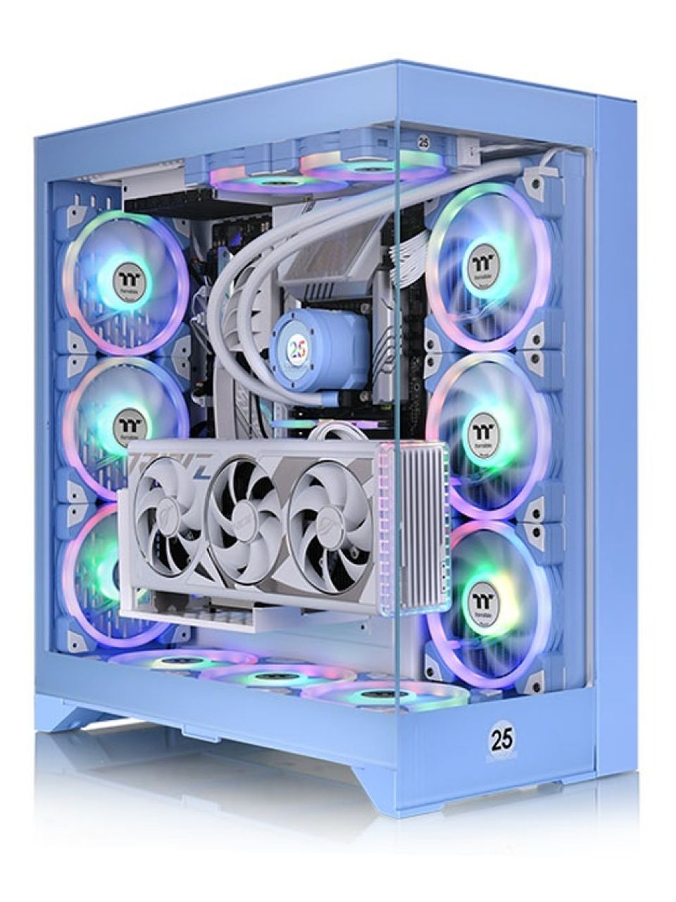 Компьютерный корпус Thermaltake CTE E660 MX Hydrangea Blue без Б/П