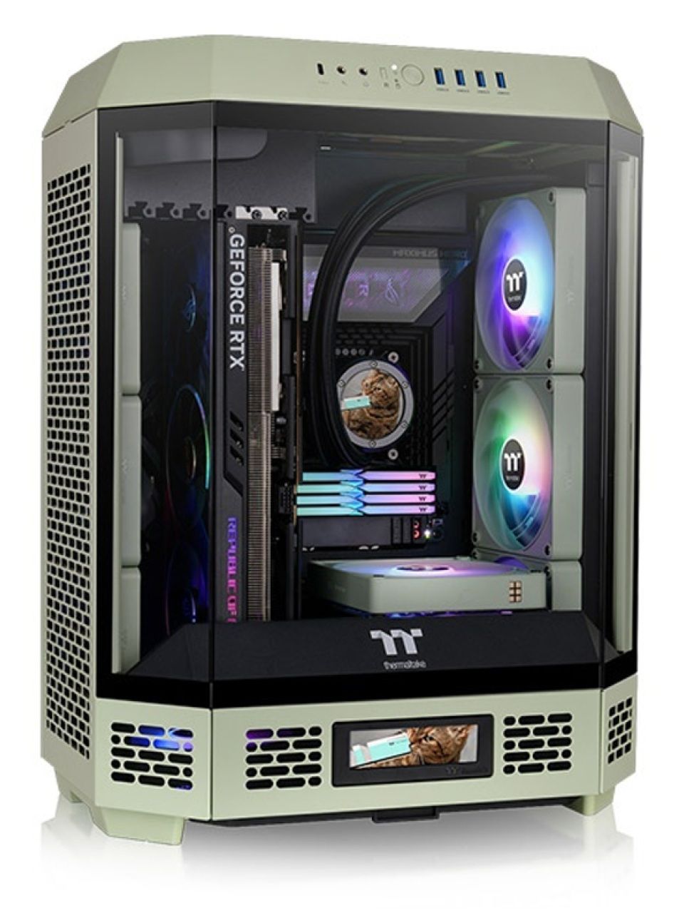 Компьютерный корпус Thermaltake The Tower 600 Matcha Green без Б/П
