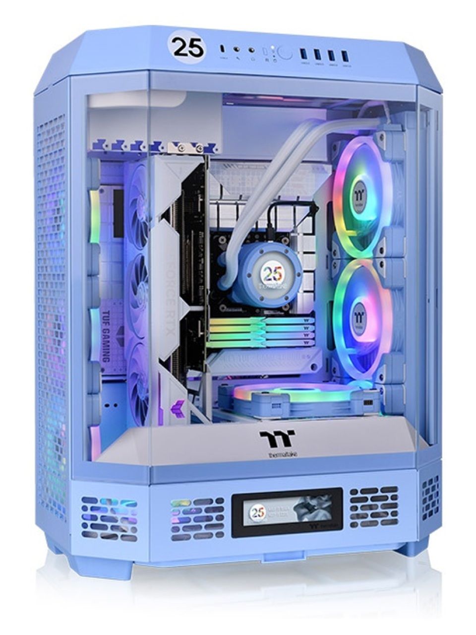 Компьютерный корпус Thermaltake The Tower 600 Hydrangea Blue без Б/П