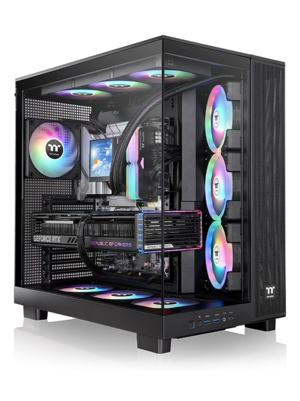 Компьютерный корпус Thermaltake View 380 XL TG ARGB Black без Б/П