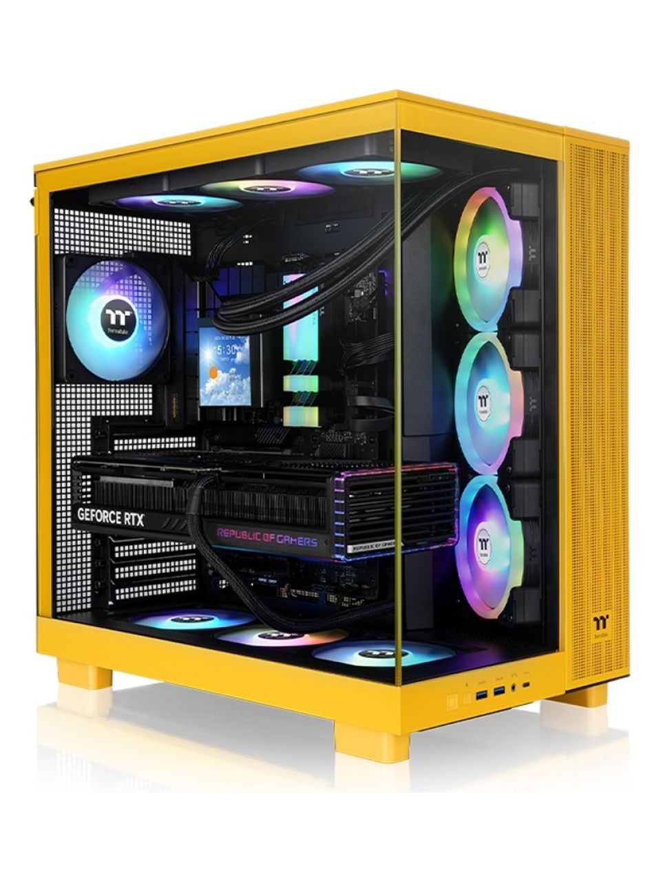 Компьютерный корпус Thermaltake View 380 XL TG ARGB Bumblebee без Б/П
