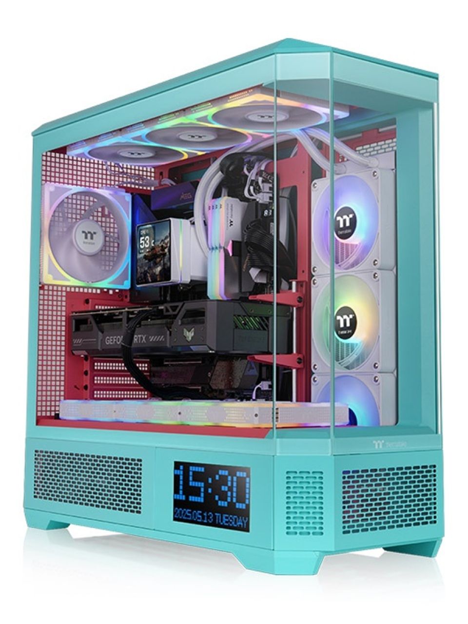 Компьютерный корпус Thermaltake View 600 TG Mint Strawberry без Б/П