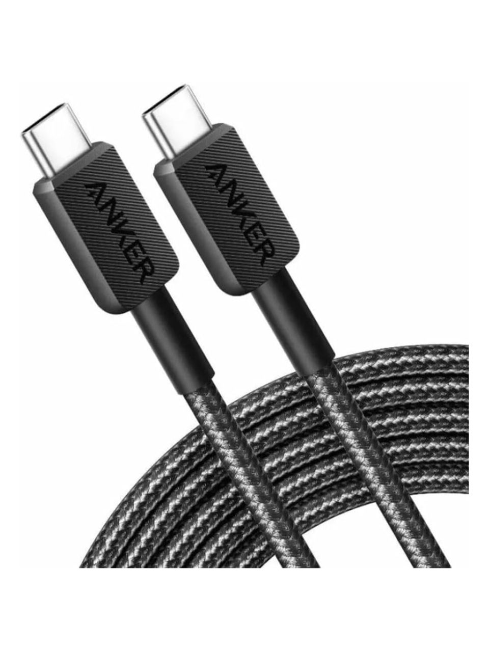 Интерфейсный кабель Anker 322 USB-C to USB-C Cable 1м (A81F5G11) Черный