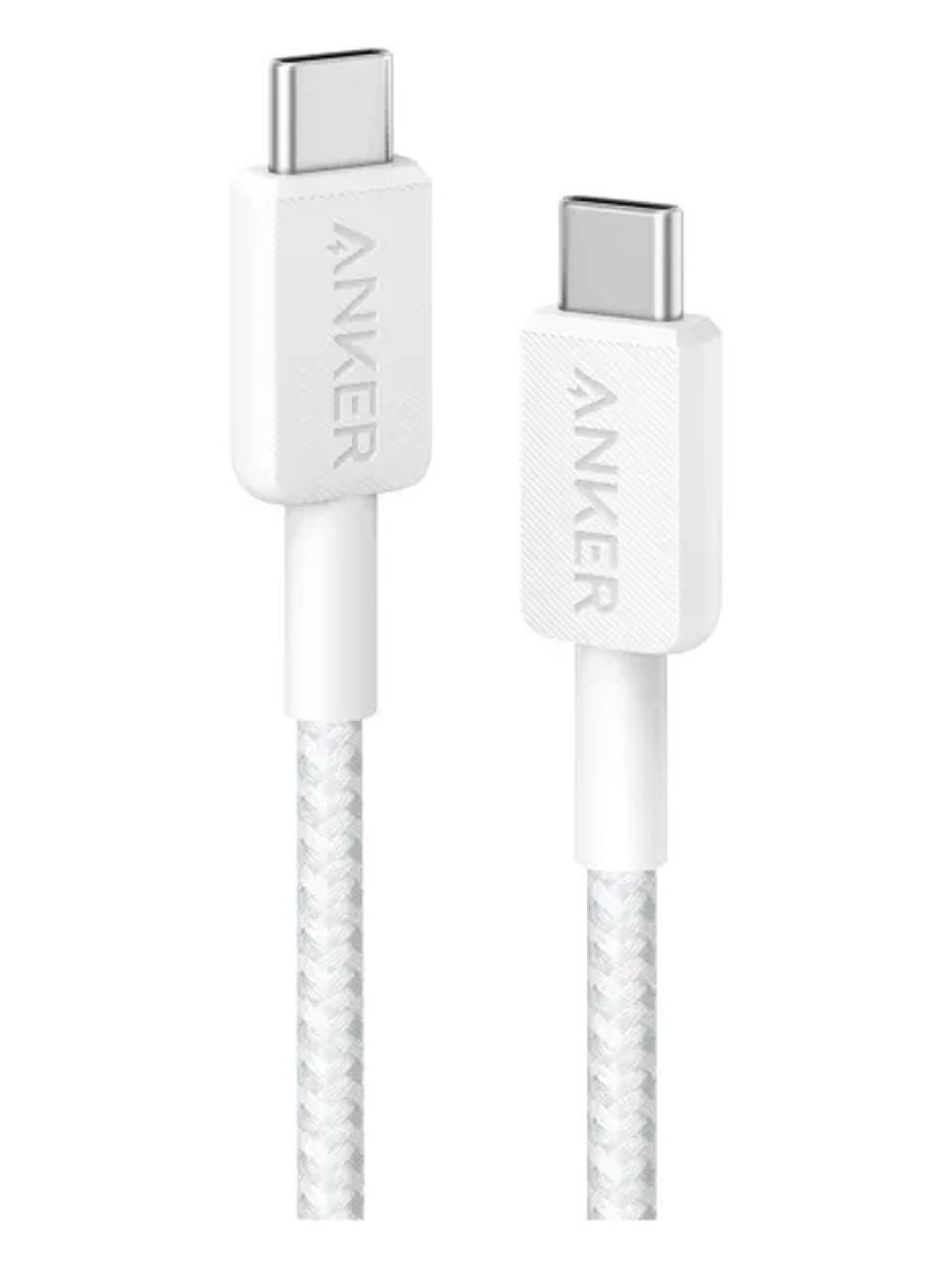 Интерфейсный кабель Anker 322 USB-C to USB-C Cable 1М (A81F5G21) Белый