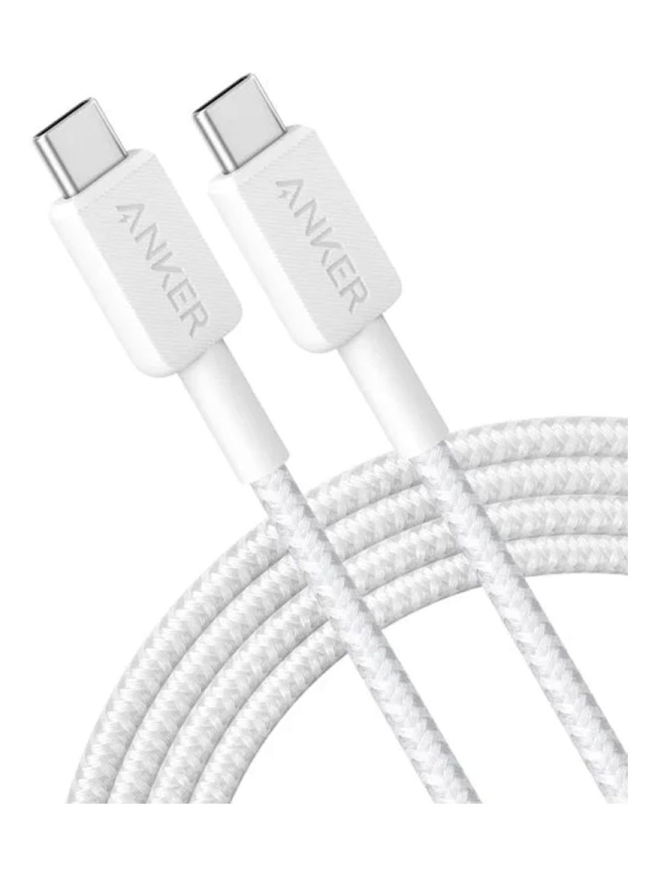 Интерфейсный кабель Anker 322 USB-C to USB-C Cable 2М (A81F6G21) Белый
