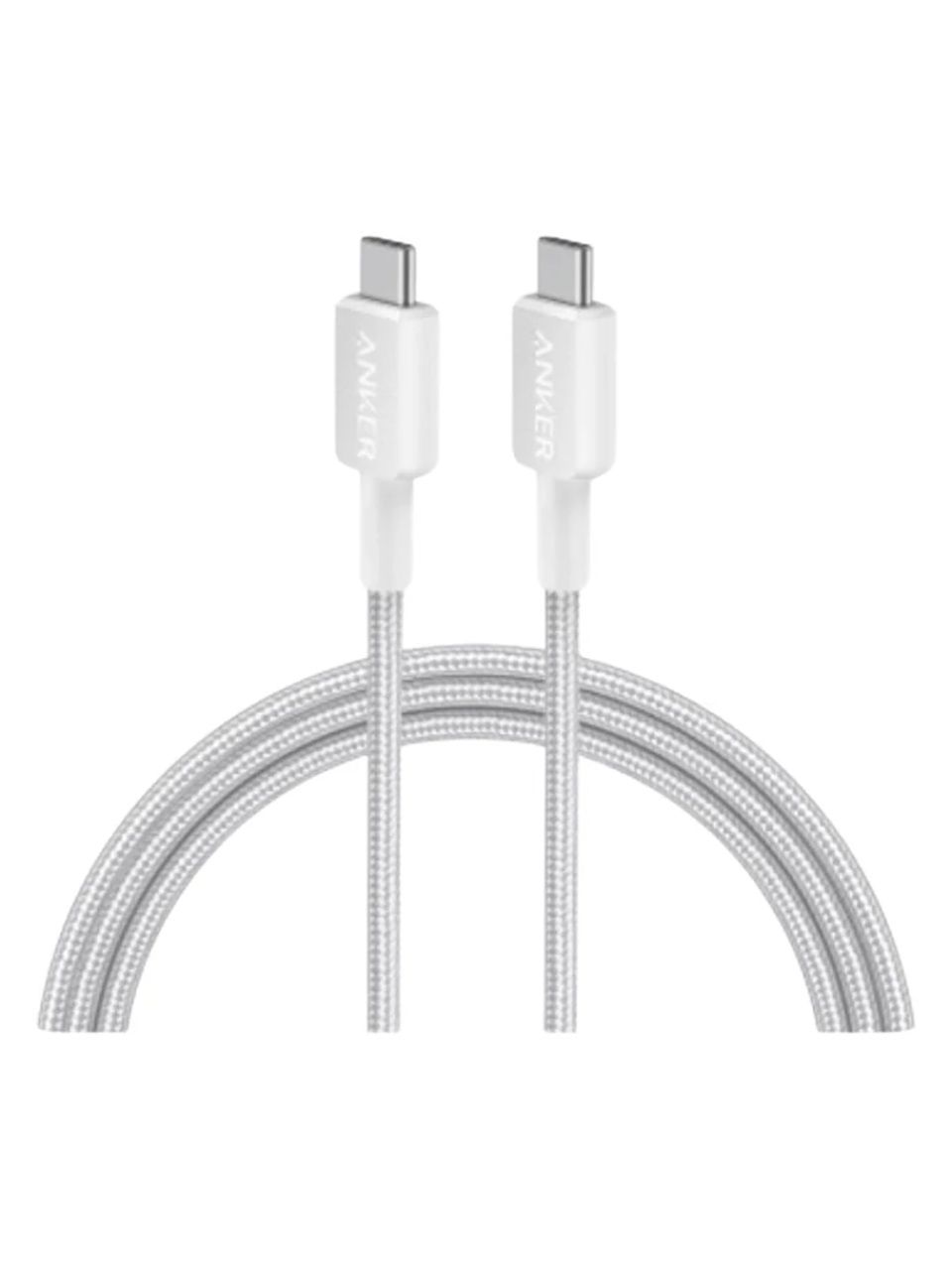 Интерфейсный кабель Anker 322 USB-C to USB-C Cable 2М (A81F6G21) Белый