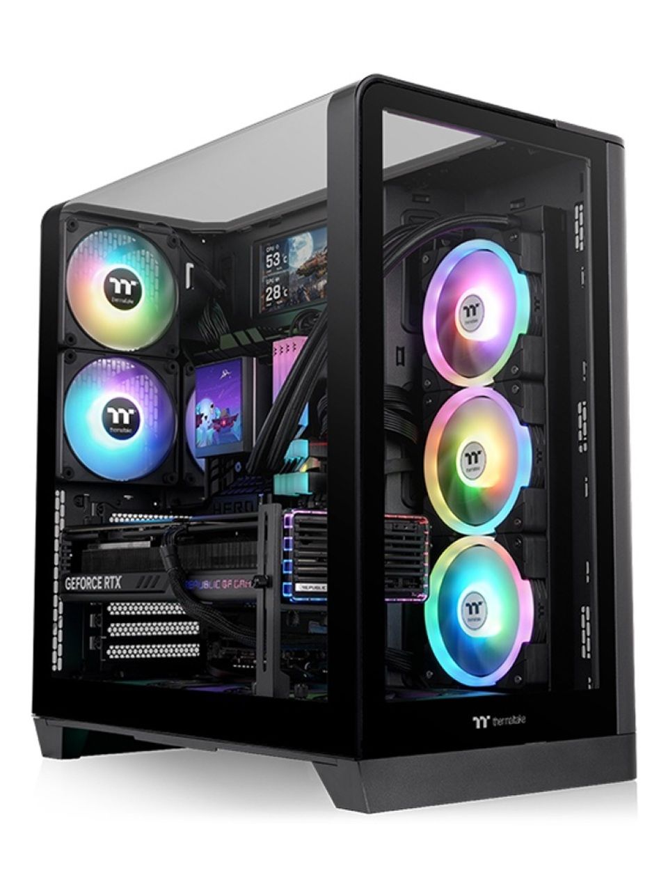 Компьютерный корпус Thermaltake View 390 TG Black без Б/П