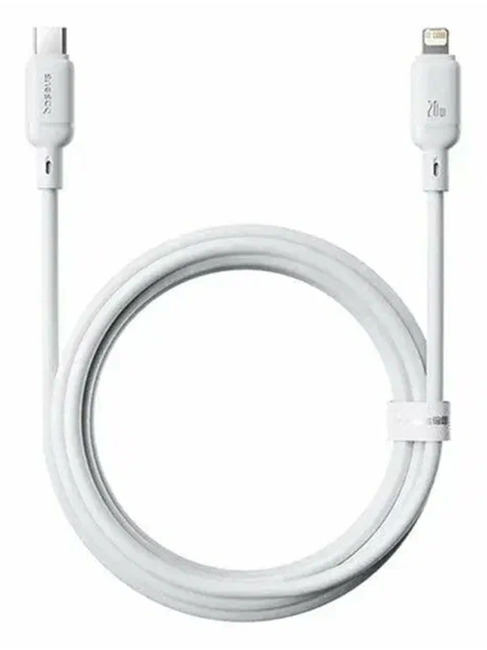 Интерфейсный кабель Baseus Silky Type-C to iP 20W 2m White (P10377700213-01)