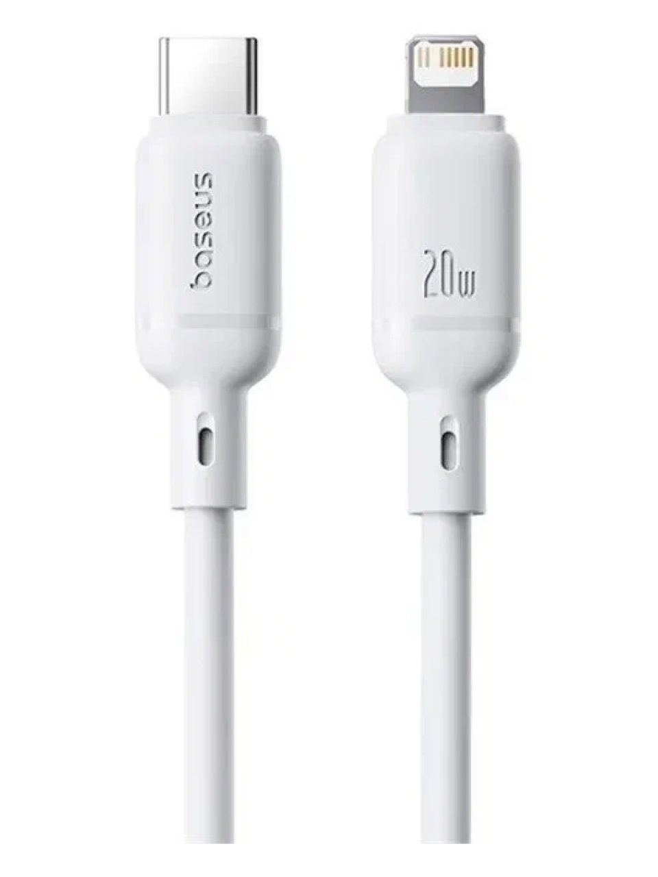 Интерфейсный кабель Baseus Silky Type-C to iP 20W 2m White (P10377700213-01)