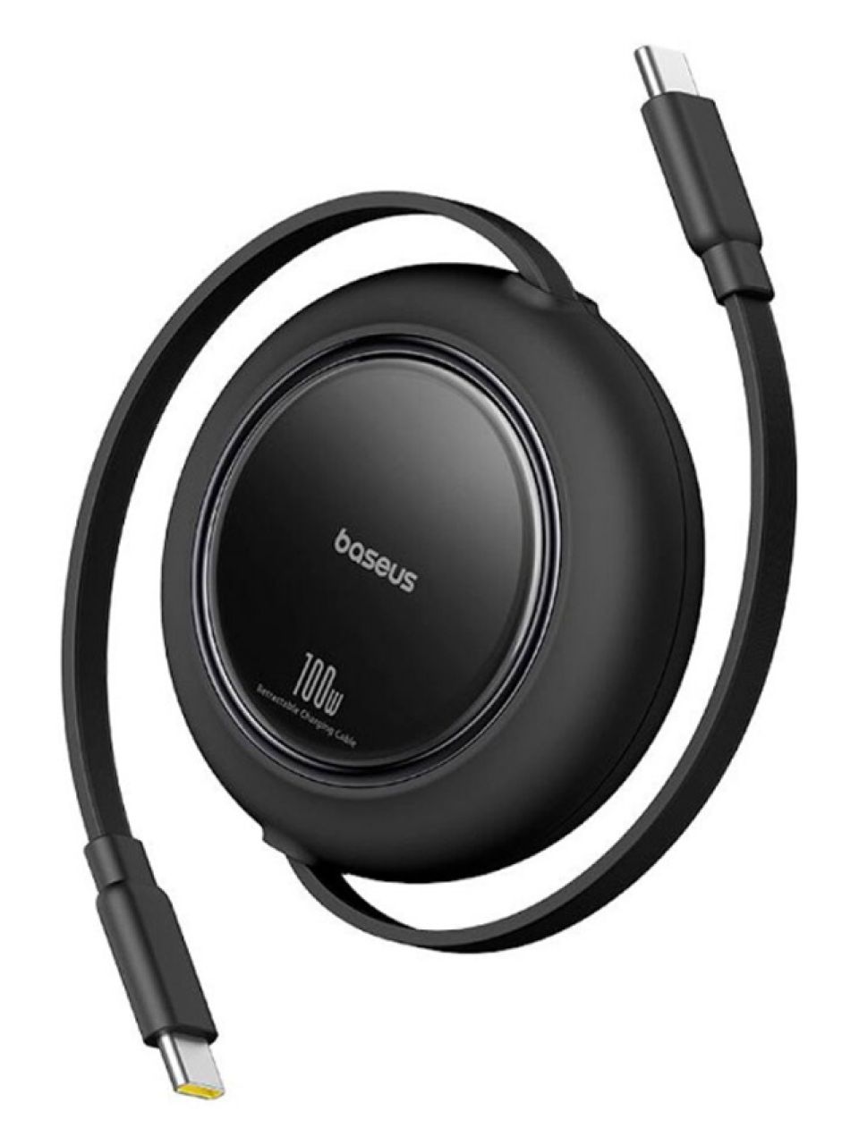 Интерфейсный кабель Baseus Free2Pull Mini USB-C to USB-C 100W 2m Black (P10364500113-01)