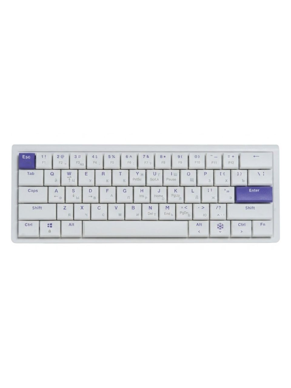 Клавиатура Ajazz NKL61 Low profile Switch White