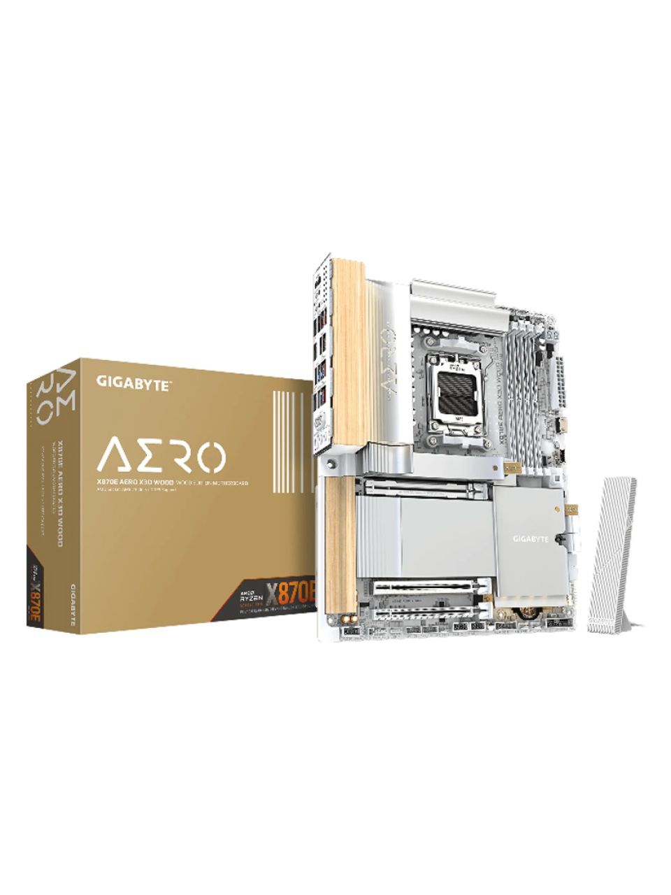 Материнская плата Gigabyte X870E AERO X3D WOOD