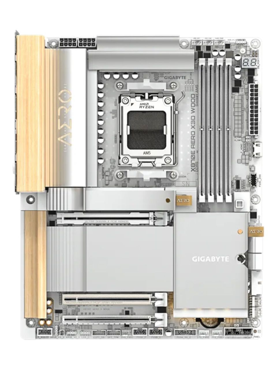 Материнская плата Gigabyte X870E AERO X3D WOOD