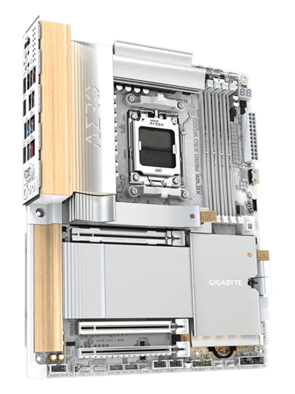 Материнская плата Gigabyte X870E AERO X3D WOOD