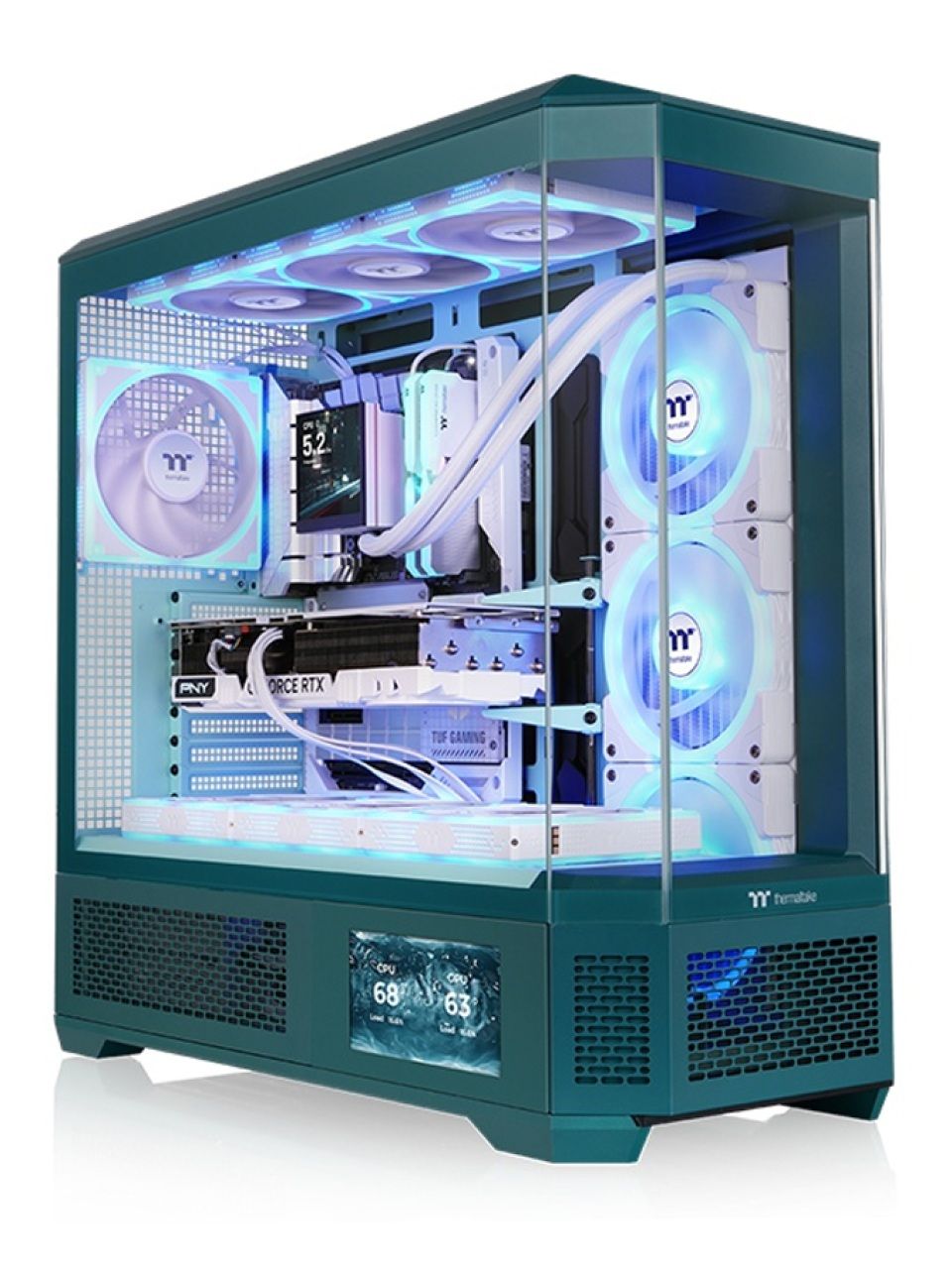 Компьютерный корпус Thermaltake View 600 TG Transformative Teal без Б/П