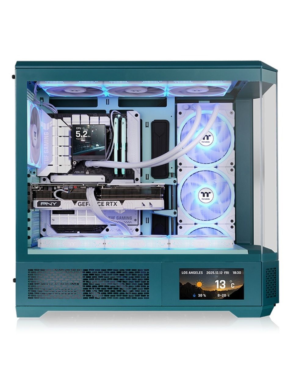 Компьютерный корпус Thermaltake View 600 TG Transformative Teal без Б/П