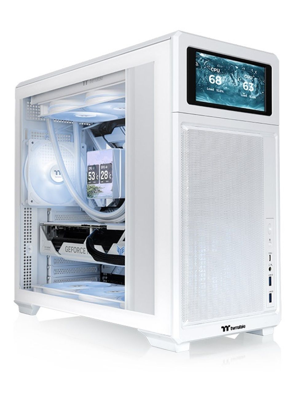 Компьютерный корпус Thermaltake TR300 TG Snow без Б/П
