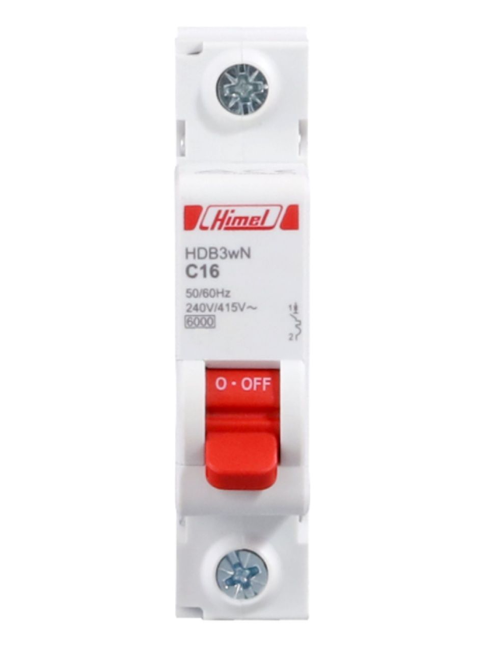 Автоматический выключатель Himel HDB3w 1Р 16А х-ка B 4,5кА