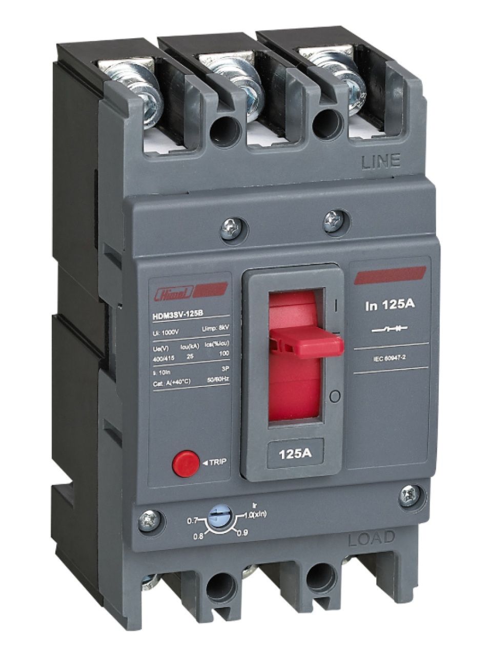 Автоматический выключатель Himel HDM3SV-125B 3P 80A 25kA с регулировкой