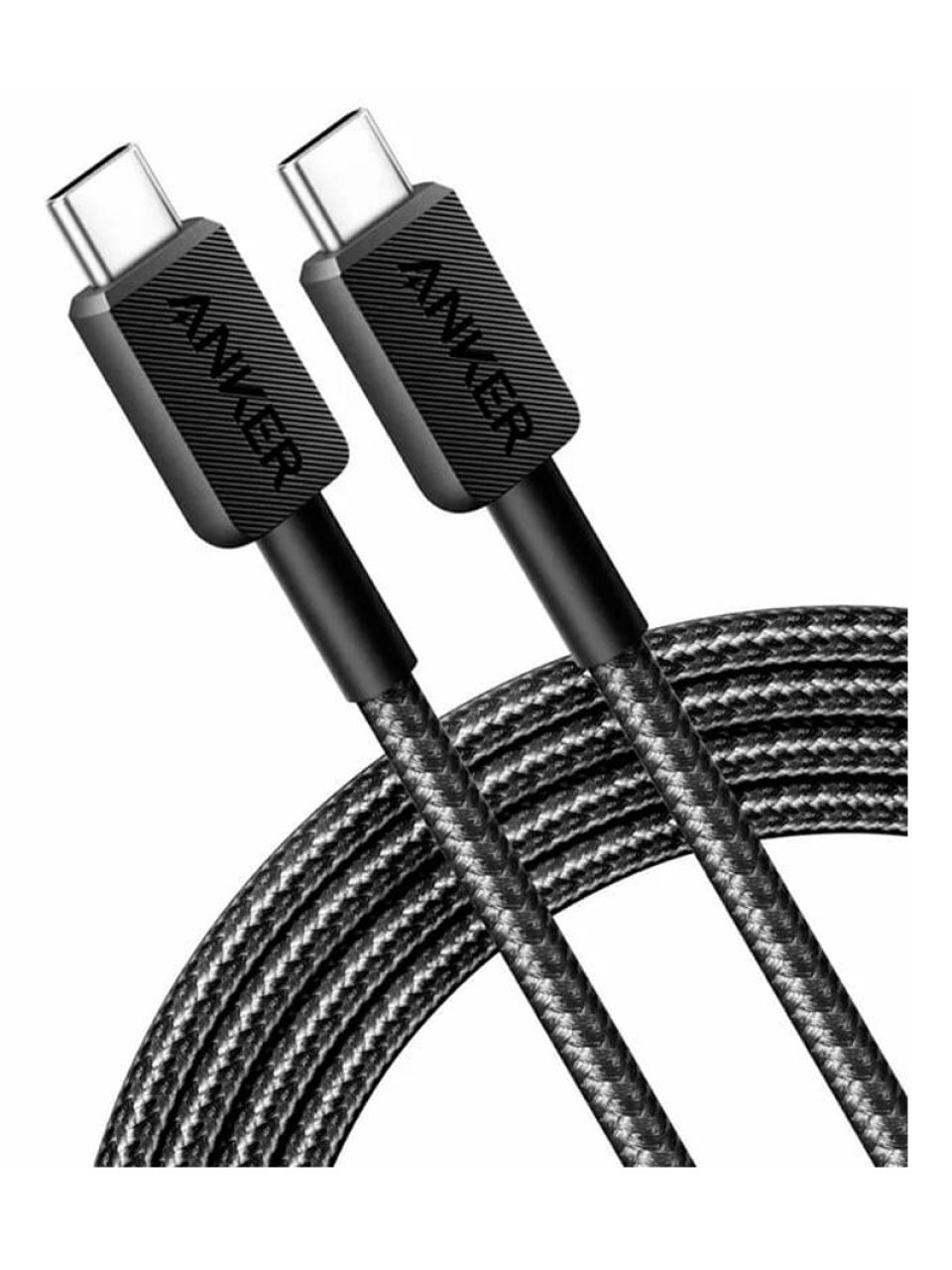 Интерфейсный кабель Anker 322 USB-C to USB-C Cable 1,8М (A81F6G11) Черный