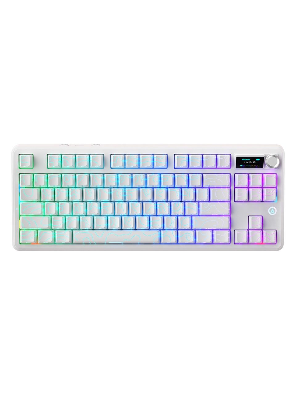 Клавиатура Ajazz MK87 Pro Peach Switch White