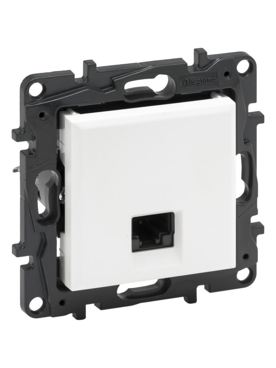 Информационная розетка одинарная Niloe Step RJ45 Кат.6 UTP Белый new
