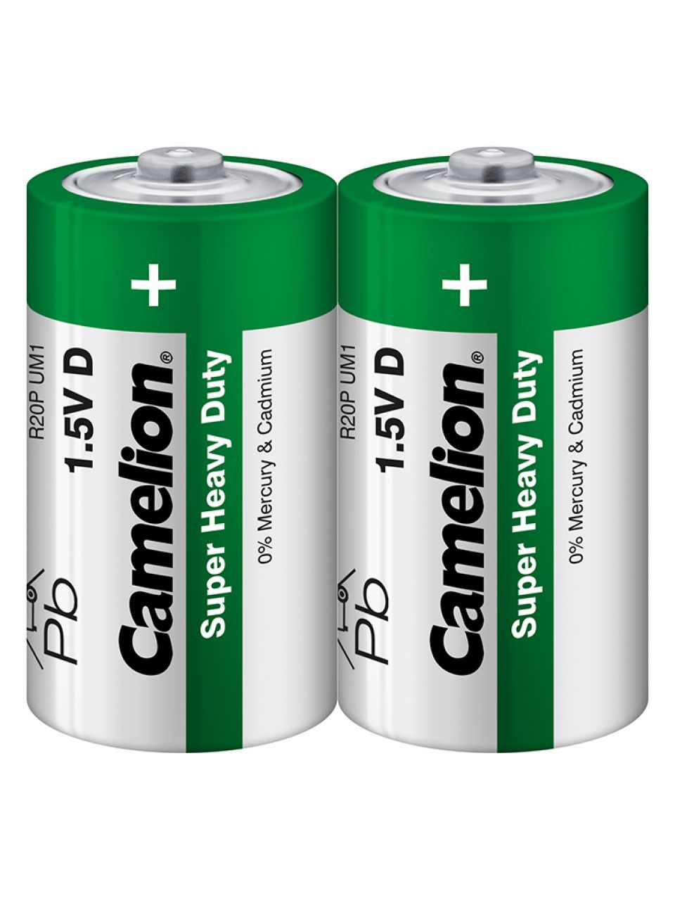 Батарейка CAMELION Super Heavy Duty R20P-SP2G 2 шт. в плёнке
