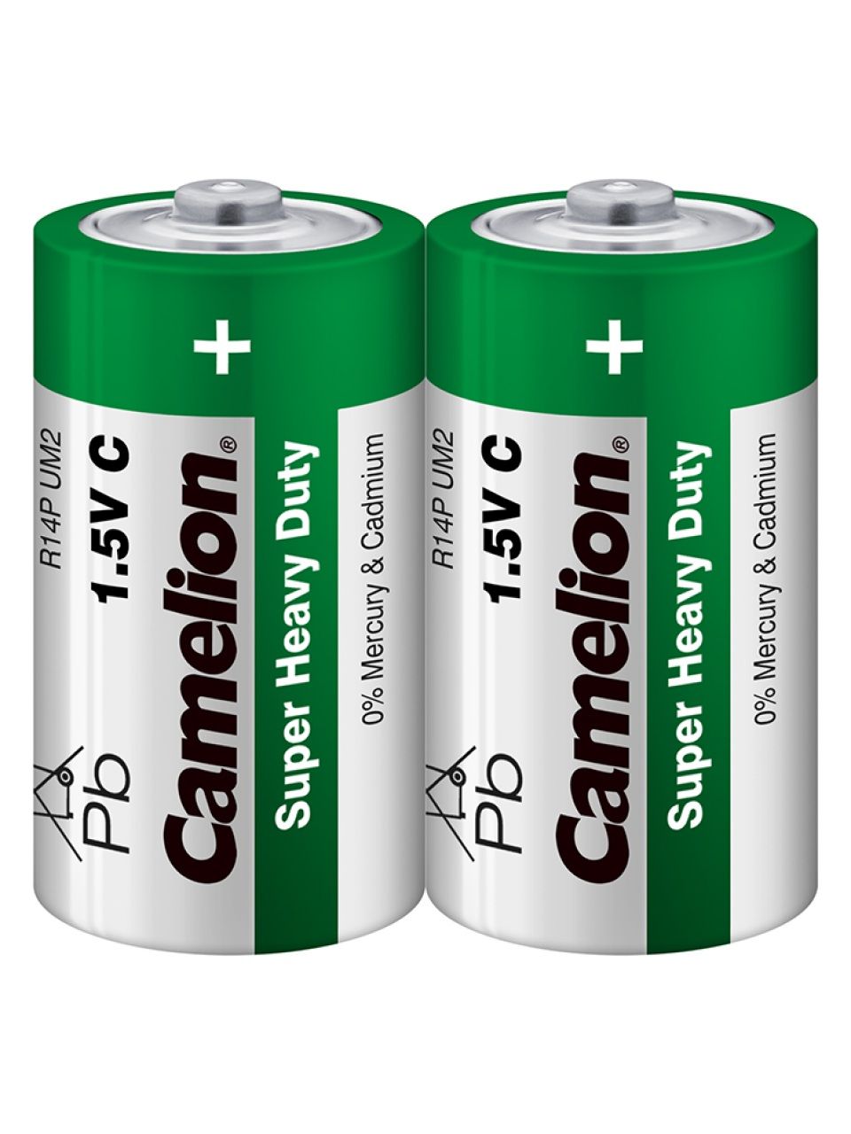 Батарейка CAMELION Super Heavy Duty R14P-SP2G 2 шт. в плёнке