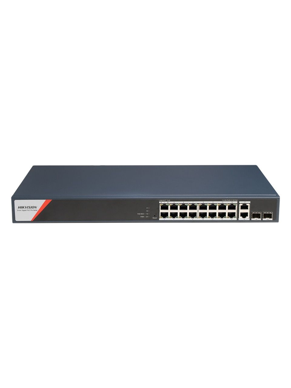 Коммутатор Hikvision DS-3E1520HP-SI-16P2T2F