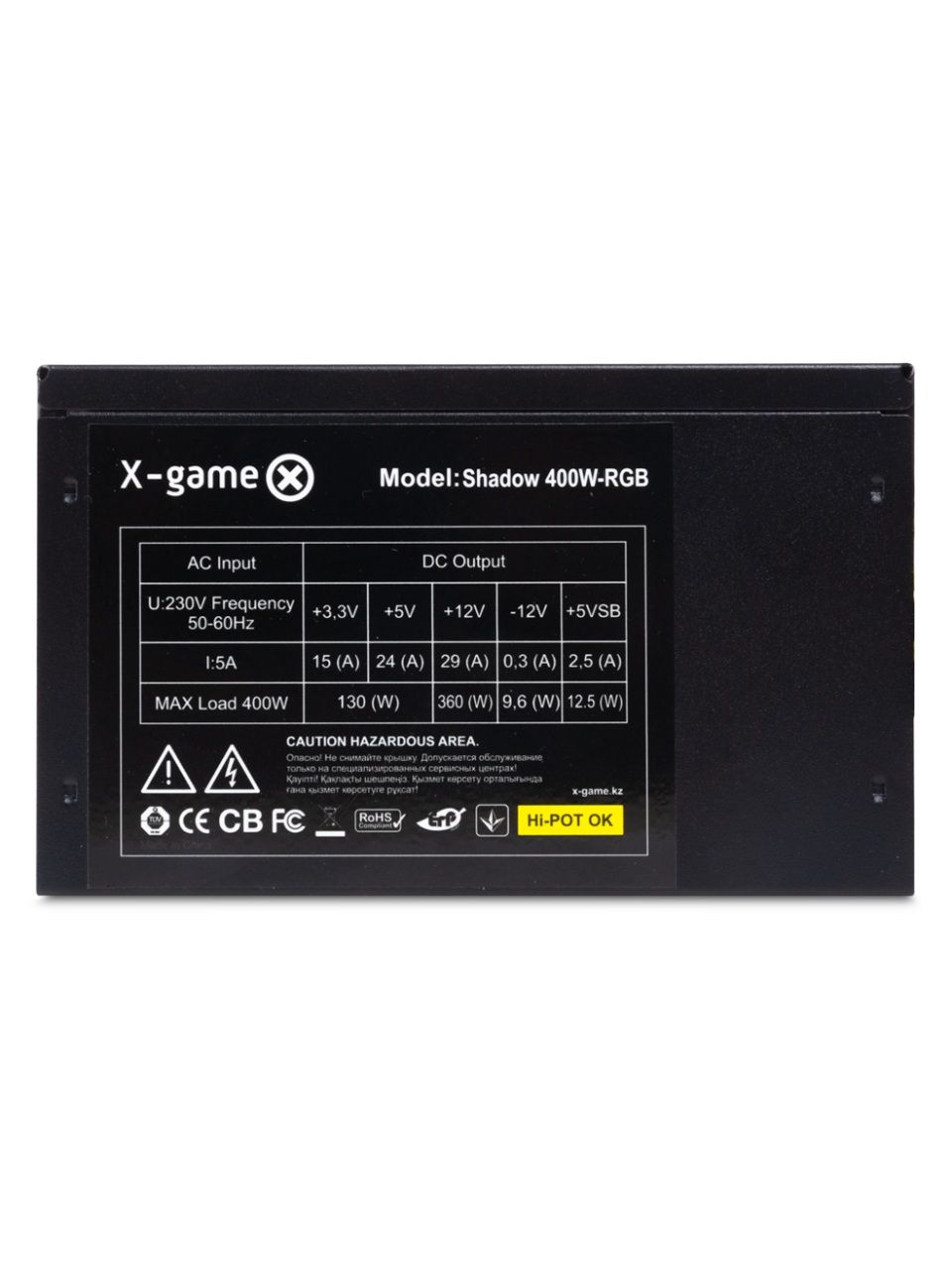 Блок питания XG Shadow 400W-RGB