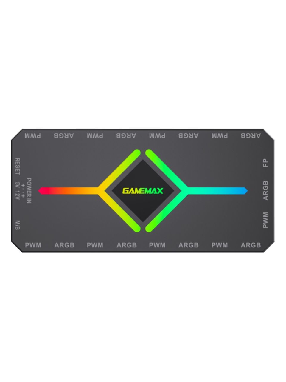 Контроллер подсветки Gamemax V4.0 ARGB+PWM HUB BK (12В)