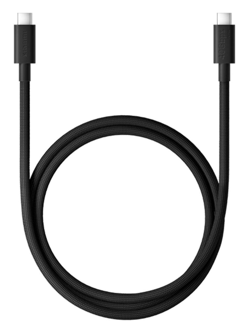 Интерфейсный кабель Xiaomi 6A High-speed USB4 Braided USB-C to USB-C Cable (1m) Черный