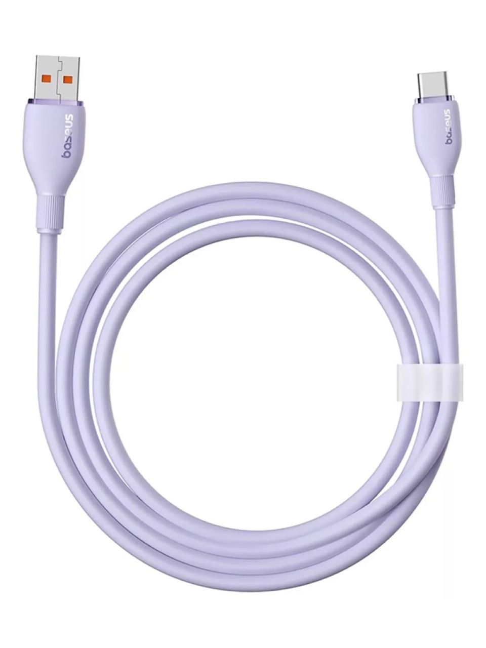 Интерфейсный кабель Baseus Pudding Series USB to Type-C 100W 1.2m Purple (P10355703511-B1)