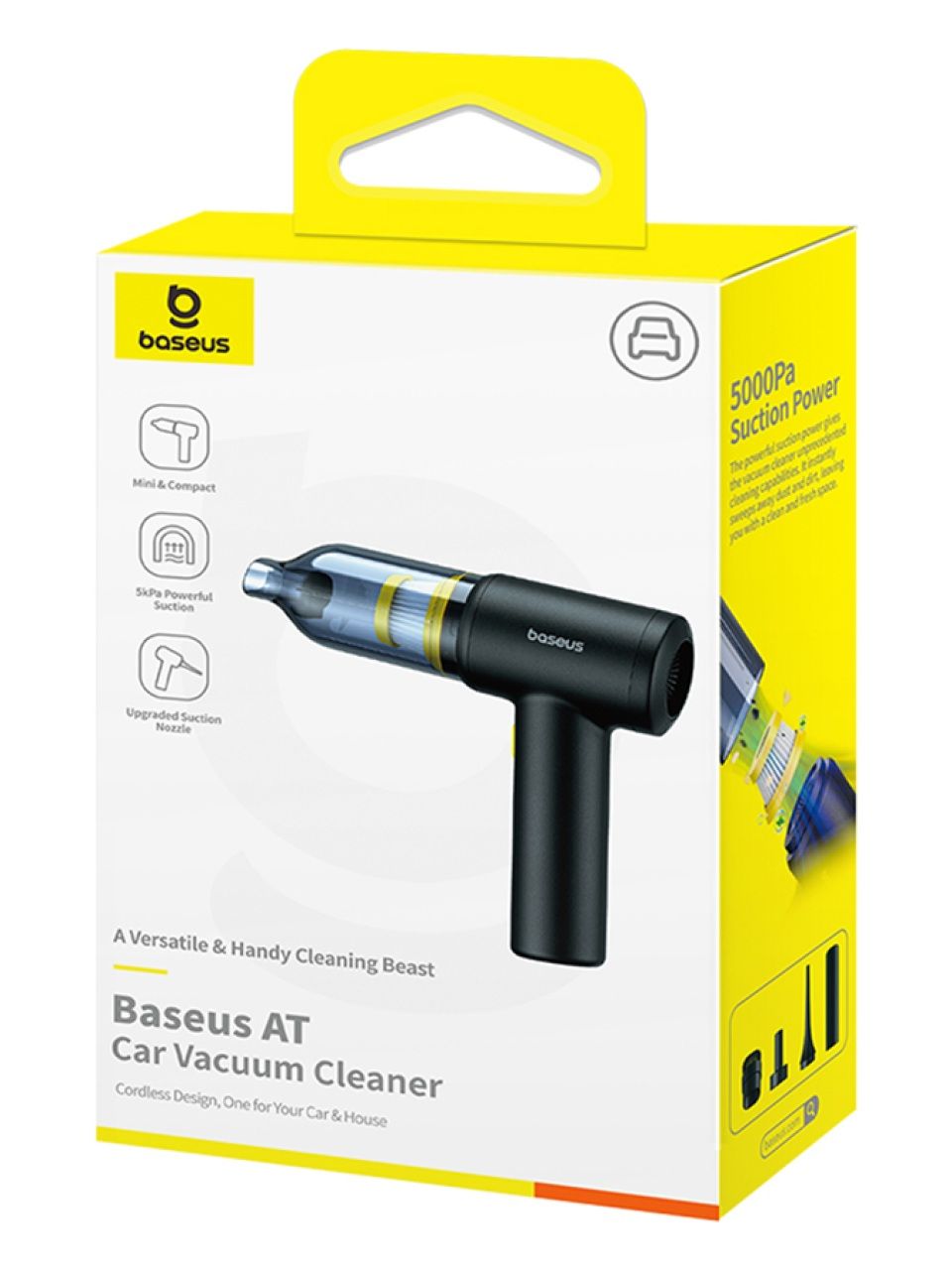 Автомобильный пылесос Baseus AT Car Vacuum Cleaner (5000pa) Cosmic Black