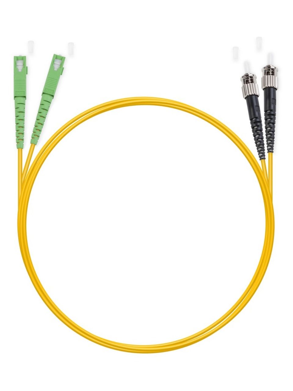 Патч Корд Оптоволоконный SC/APC-ST/UPC SM 9/125 Duplex 3.0мм 1 м