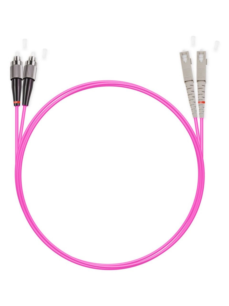Патч Корд Оптоволоконный SC/UPC-FC/UPC MM OM4 50/125 Duplex 3.0мм 1 м
