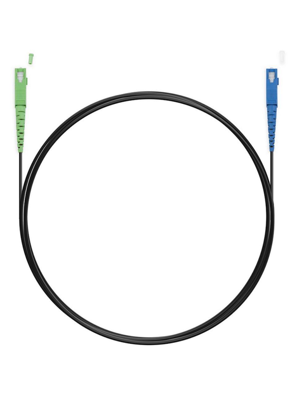 Абонентский FTTH Патч Корд SС/UPC-SC/APC SM 1 м Black