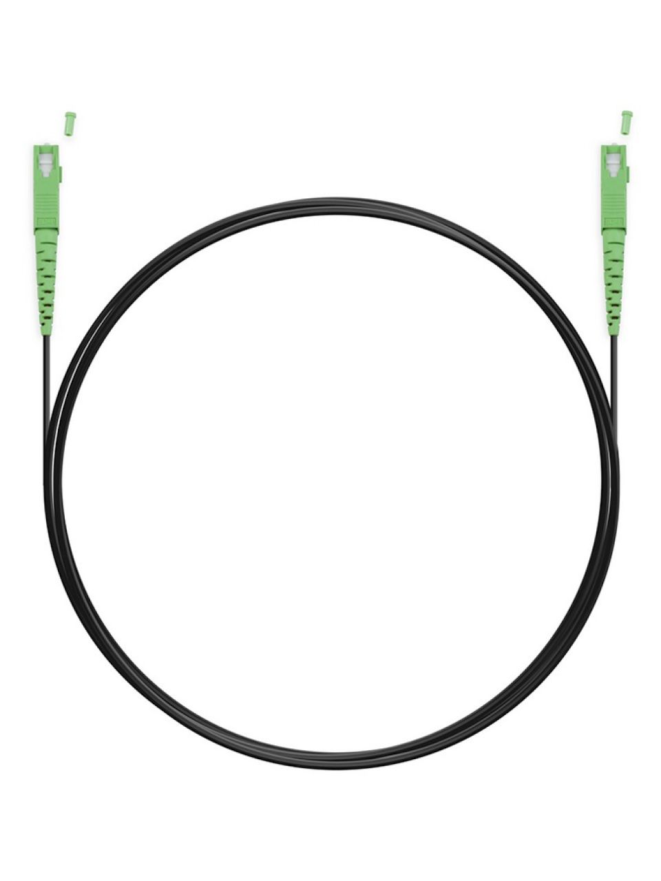 Абонентский FTTH Патч Корд SС/APC-SC/APC SM 1 м Black