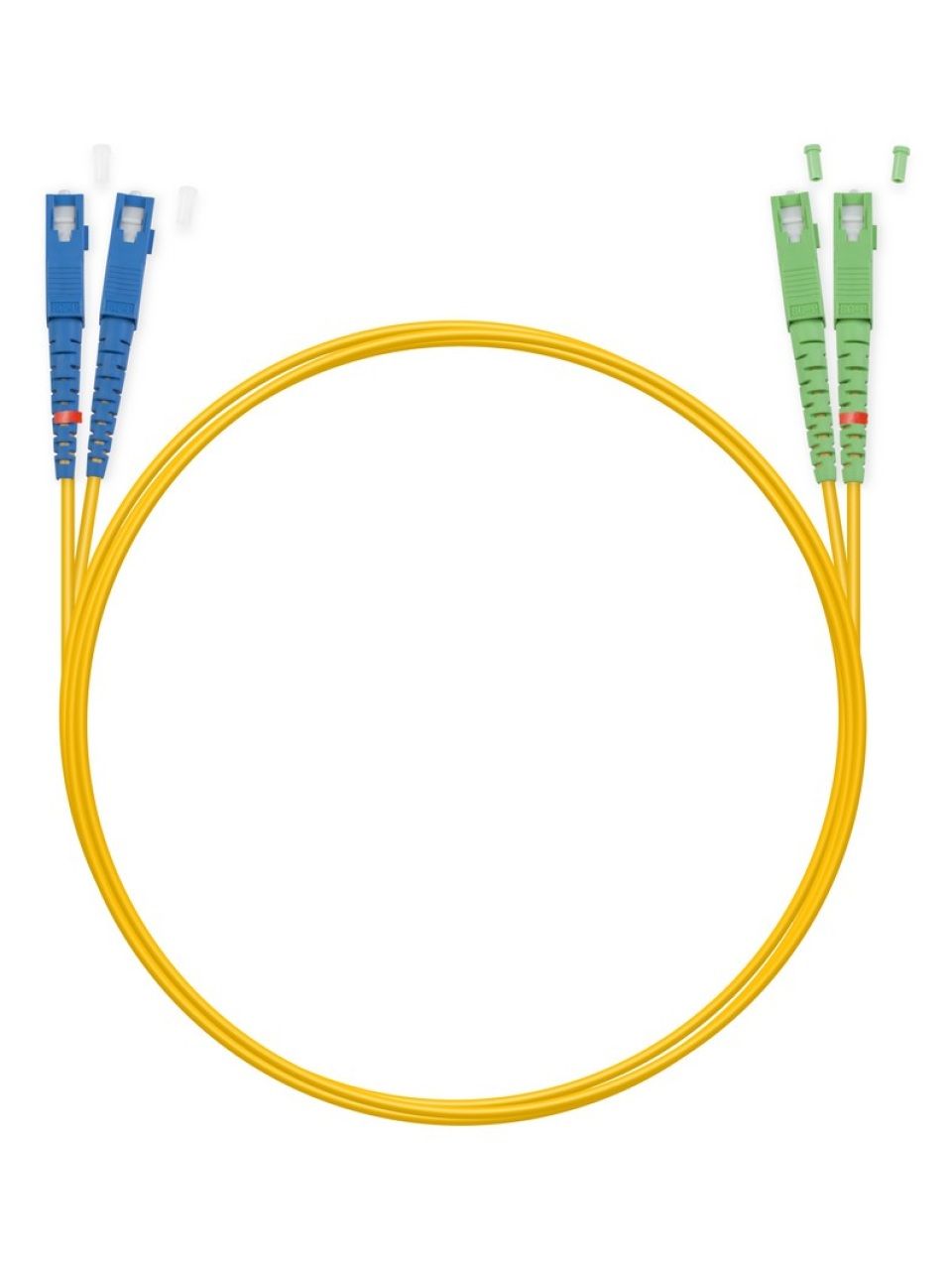 Патч Корд Оптоволоконный SC/UPC-SC/APC SM 9/125 Duplex 2.0мм 1 м