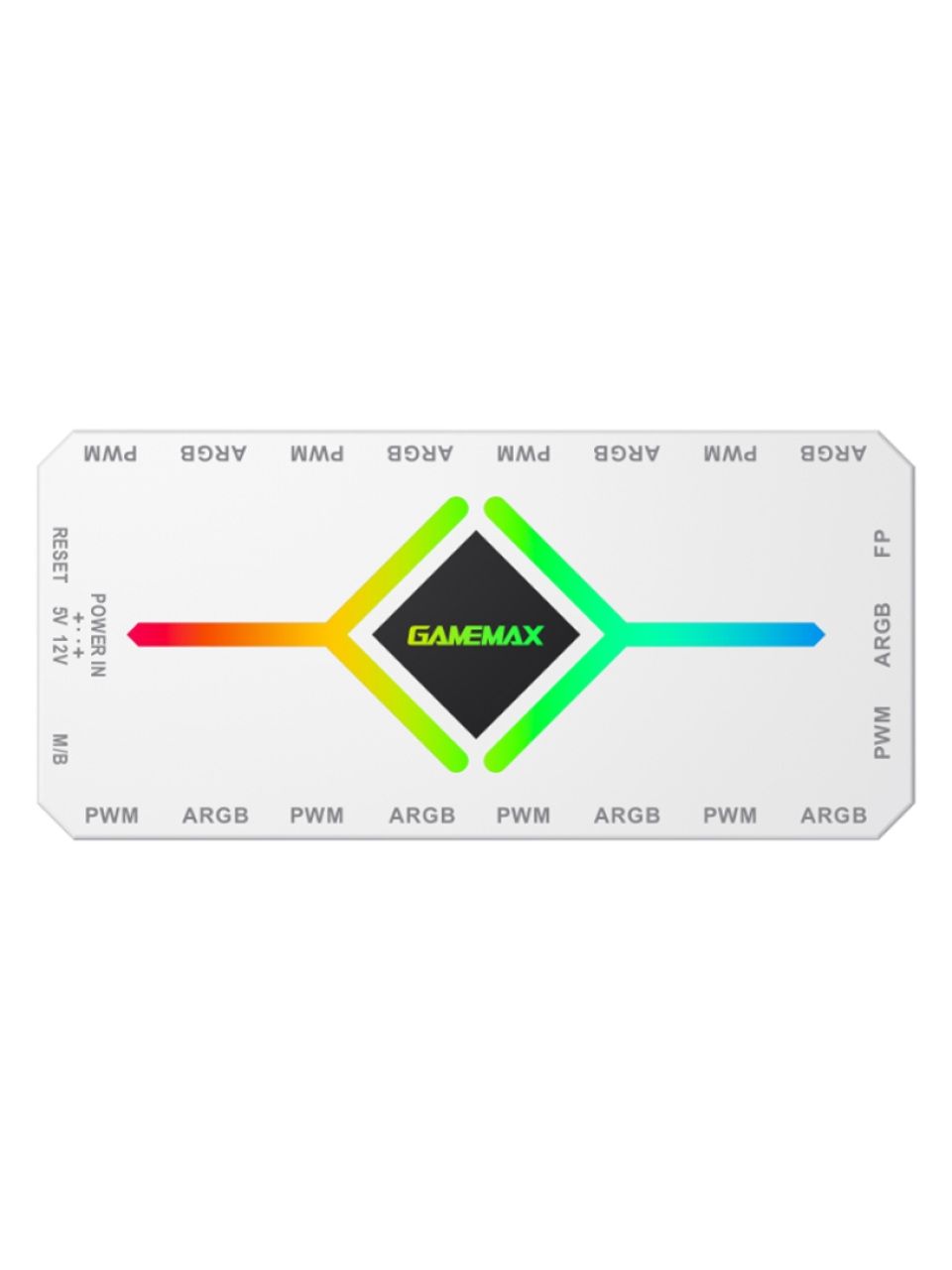 Контроллер подсветки Gamemax V4.0 ARGB+PWM HUB WH (12В)