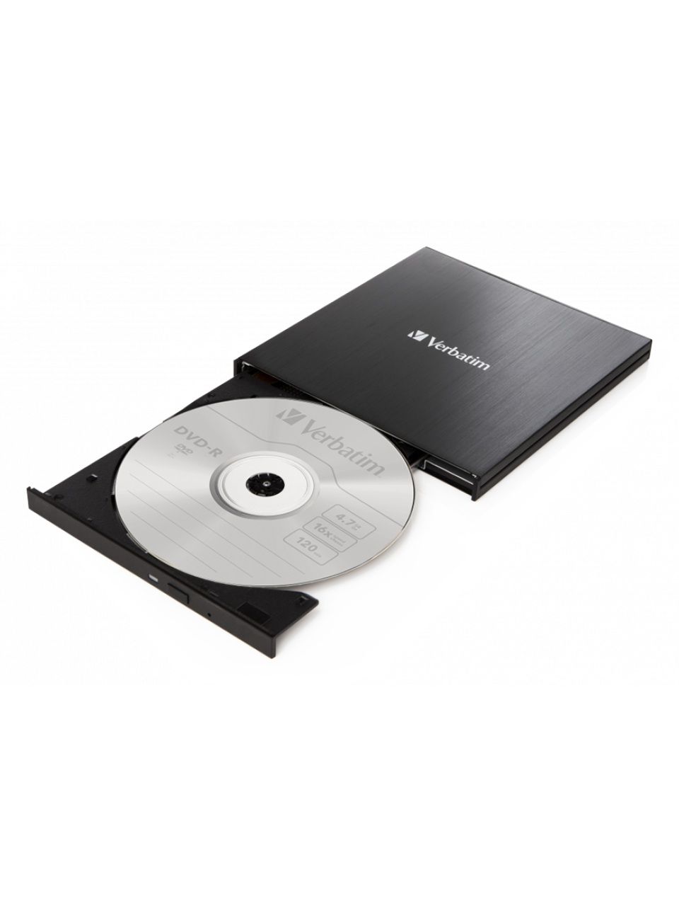 Внешний привод Verbatim CD/DVD 43886 Slim USB-C Чёрный