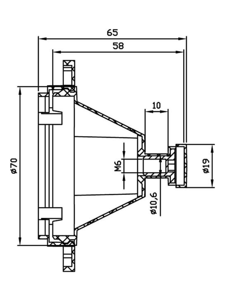 Коробка установочная DKC 59391 для заливки в бетон, д.72х65мм