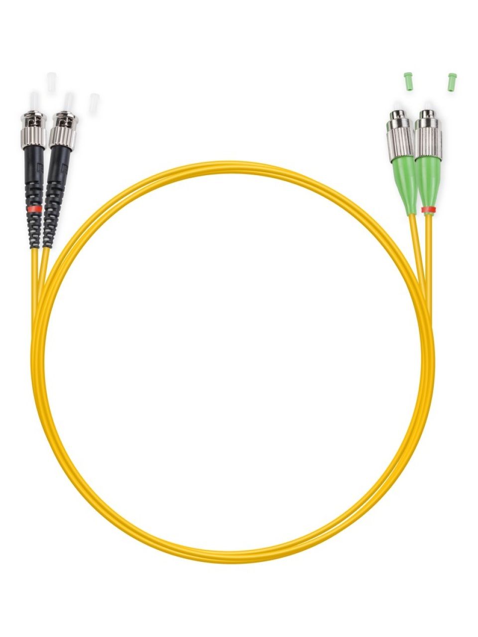 Патч Корд Оптоволоконный FC/APC-ST/UPC SM 9/125 Duplex 3.0мм 1 м
