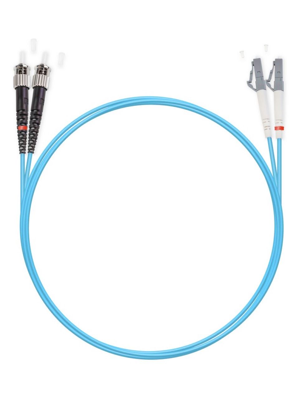 Патч Корд Оптоволоконный LC/UPC-ST/UPC MM OM3 50/125 Duplex 3.0мм 1 м
