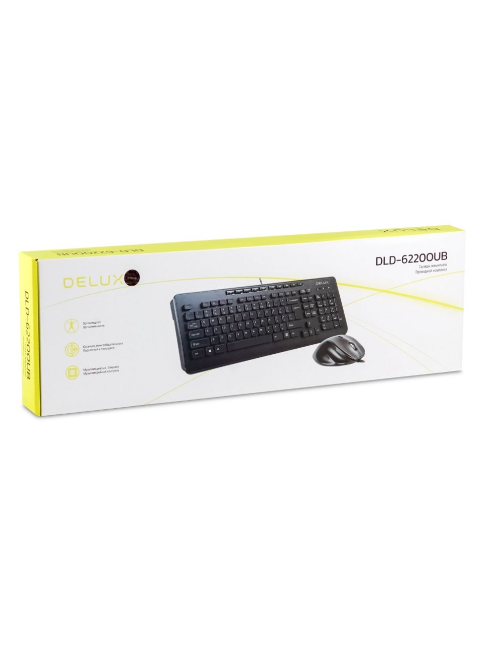 Комплект Клавиатура + Мышь Delux DLD-6220OUB