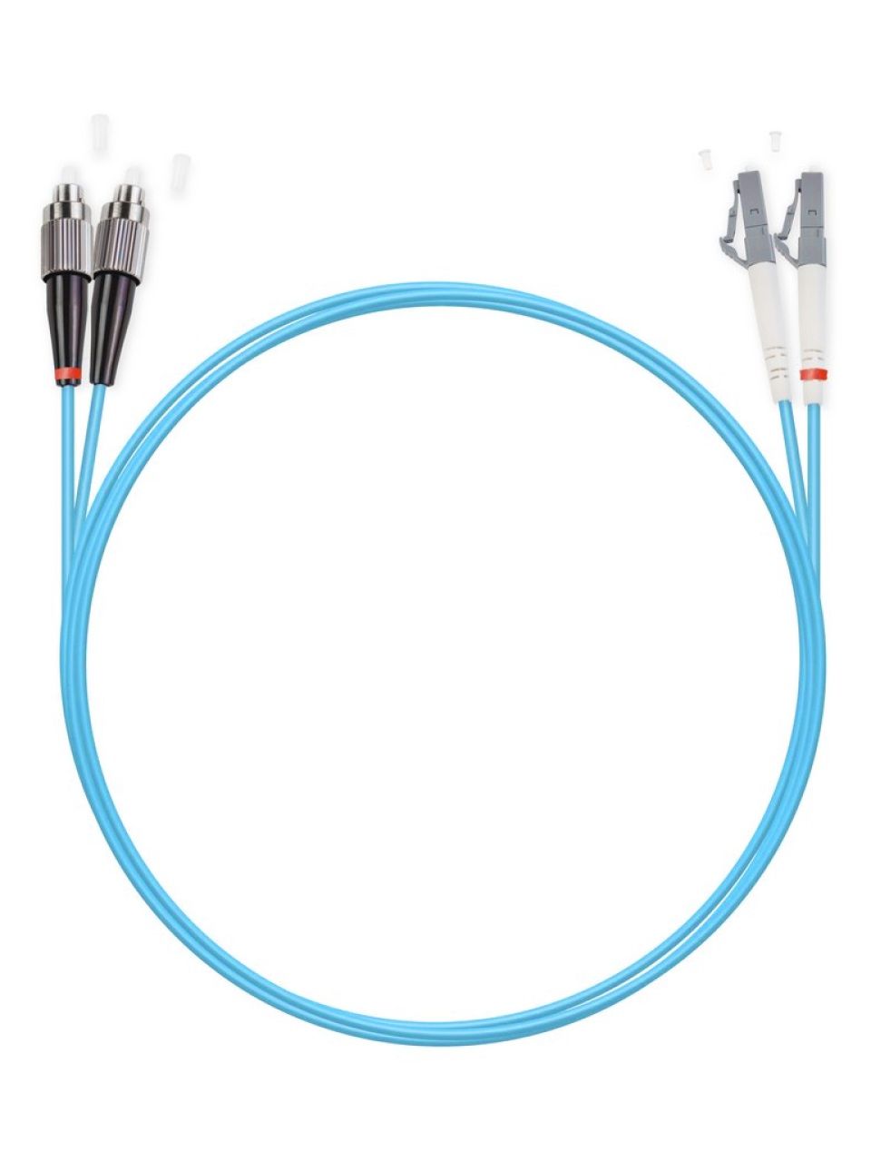 Патч Корд Оптоволоконный FC/UPC-LC/UPC MM OM3 50/125 Duplex 3.0мм 1 м