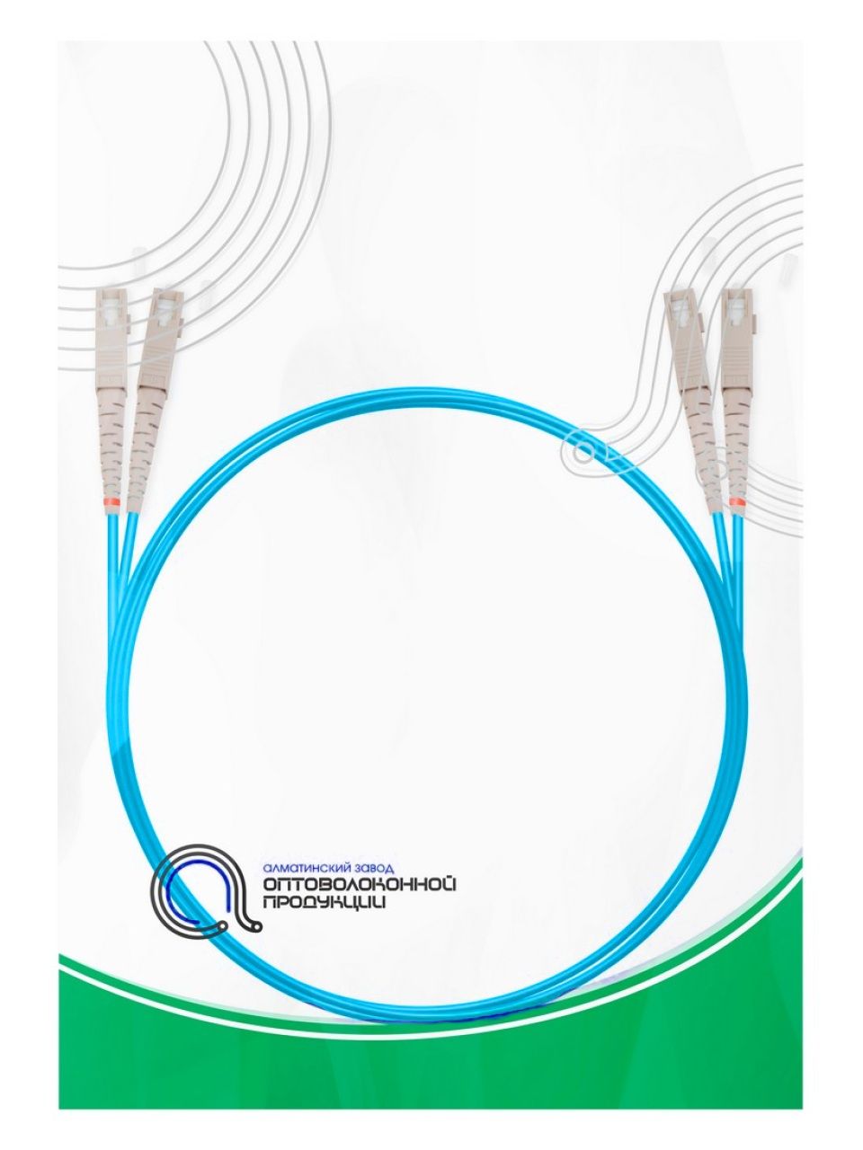 Патч Корд Оптоволоконный SC/UPC-SC/UPC MM OM3 50/125 Duplex 3.0мм 1 м