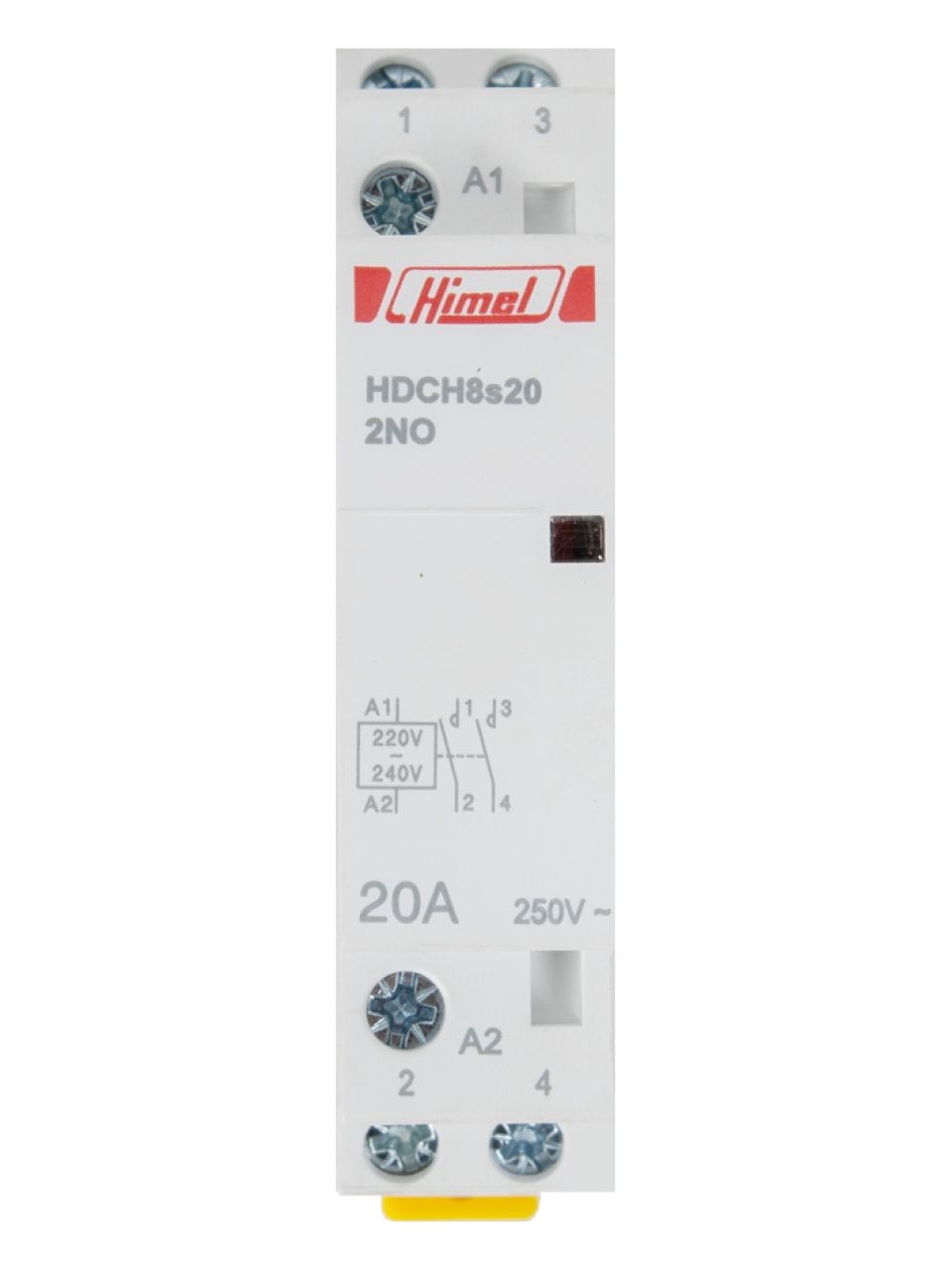Модульный контактор Himel HDCH8S 2НО 20А 230В