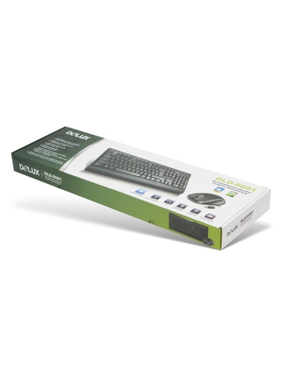 Комплект Клавиатура + Мышь Delux DLD-6091OGB