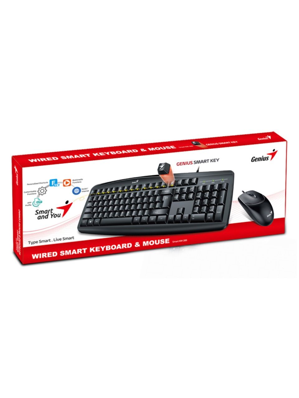 Комплект Клавиатура + Мышь Genius Smart KM-200